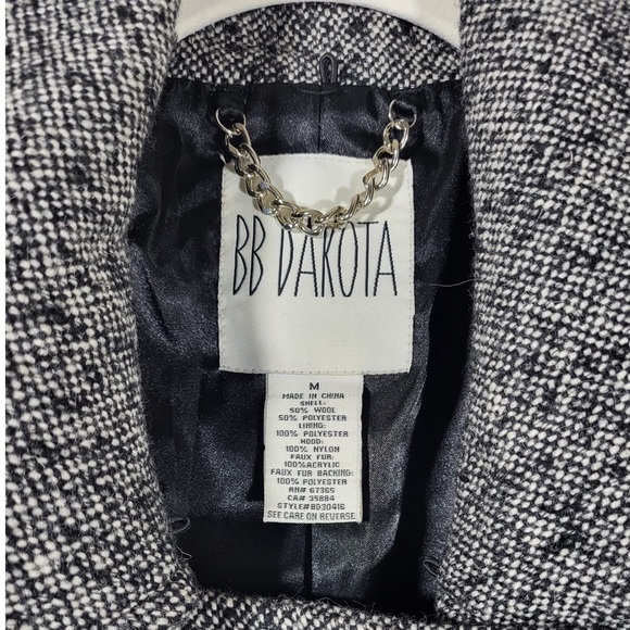 Dakota Tweed Wool Blend Double Breasted Peacoat - Picture 7 of 8